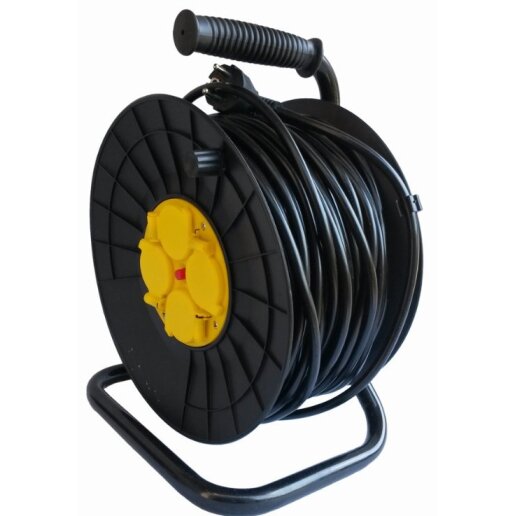 Ilgintuvas su būgnu | 4 hermetinės rozetės | 3x2.5mm2 | 25 m (EG-0040)