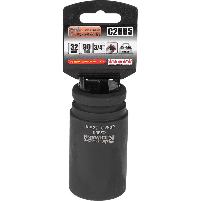 Ilga smūginė galvutė 3/4, 32 mm Ilga smūginė galvutė 3/4, 32 mm