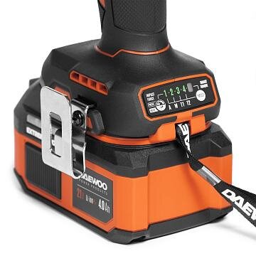 Akumuliatorinis smūginis suktuvas DAEWOO DAX 3521Li SET, 21V, 4.0Ah 9 Akumuliatorinis smūginis suktuvas DAEWOO DAX 3521Li SET, 21V, 4.0Ah 9