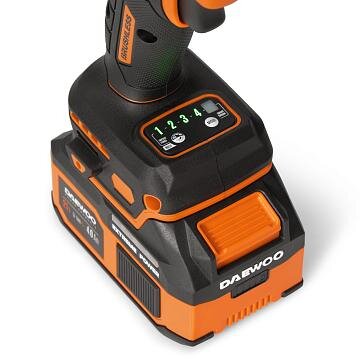 Akumuliatorinis smūginis suktuvas DAEWOO DAX 6021Li SET, 21V, 4.0Ah 12 Akumuliatorinis smūginis suktuvas DAEWOO DAX 6021Li SET, 21V, 4.0Ah 12