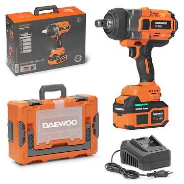 Akumuliatorinis smūginis suktuvas DAEWOO DAX 8021Li SET, 21V, 6.0Ah 2