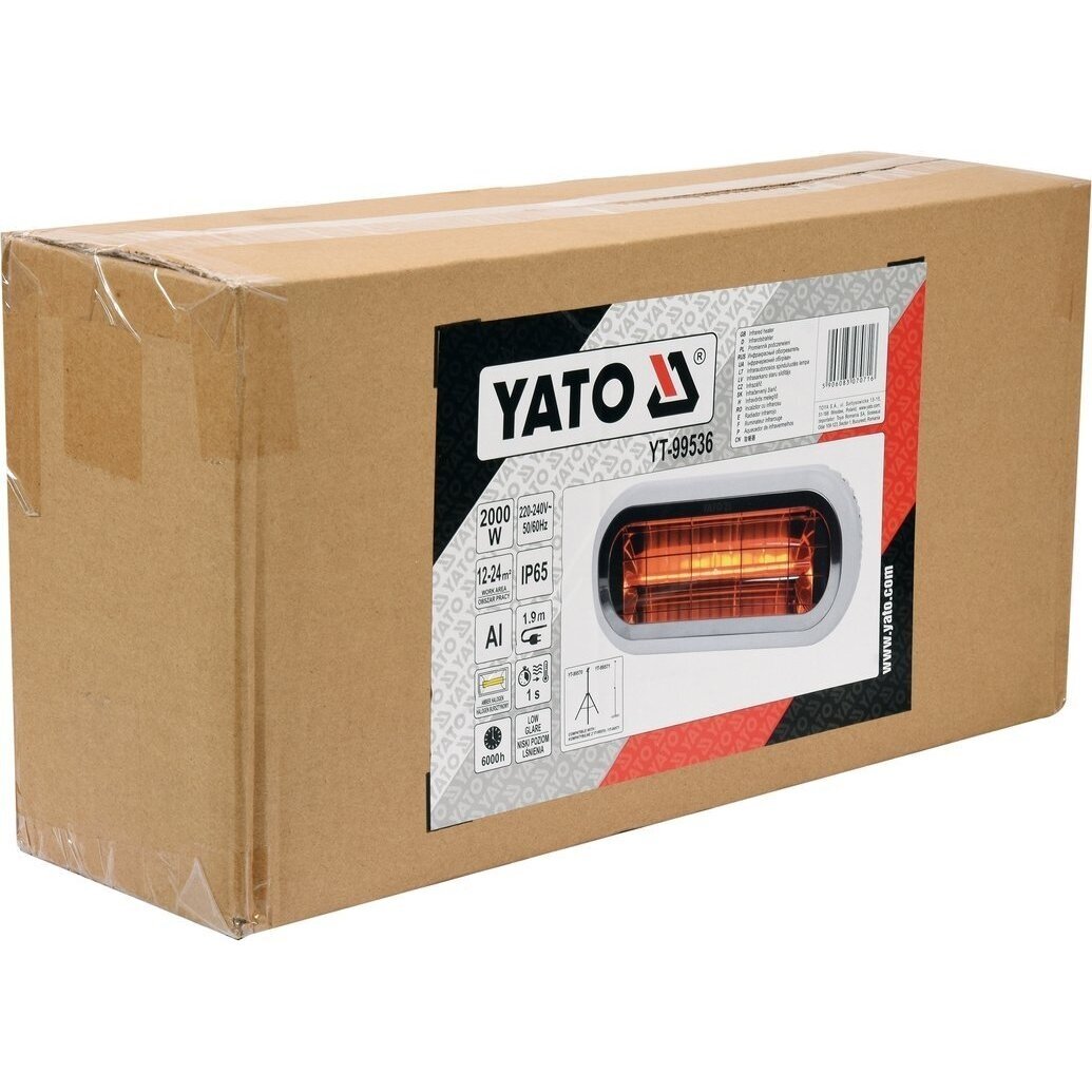 Infraraudonųjų spindulių šildytuvas Yato YT-99536, 1500W 4 Infraraudonųjų spindulių šildytuvas Yato YT-99536, 1500W 4