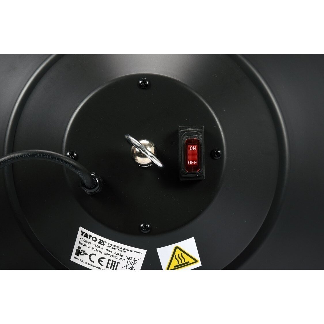 Infraraudonųjų spindulių šildytuvas su puldu Yato YT-99501, 1500W 5 Infraraudonųjų spindulių šildytuvas su puldu Yato YT-99501, 1500W 5