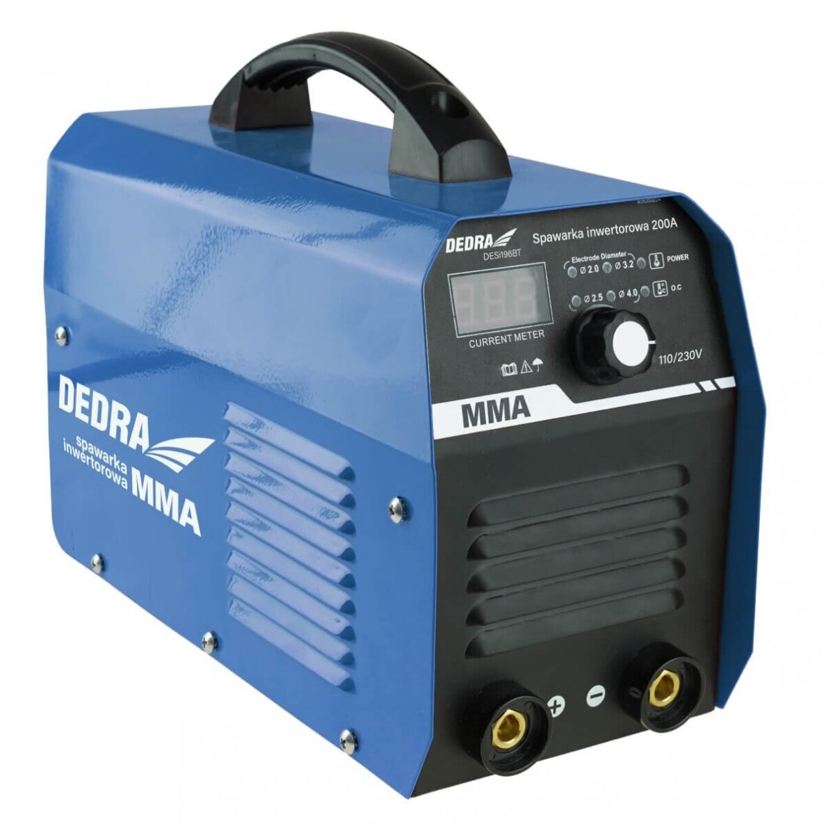 Inventorinis suvirinimo aparatas Dedra DESI196BT 200A, IGBT MMA, LCD ekranas 1 Inventorinis suvirinimo aparatas Dedra DESI196BT 200A, IGBT MMA, LCD ekranas 1