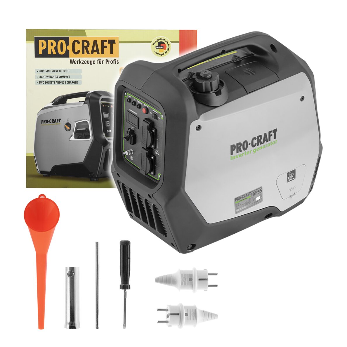 Inverterinė elektros stotis „ProCraft IGP35" 10 Inverterinė elektros stotis „ProCraft IGP35" 10