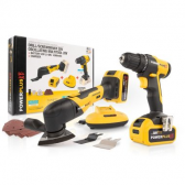 Akumuliatorinių įrankių rinkinys POWERPLUS XB POWXBBOX10, 20 V 1x4.0 Ah