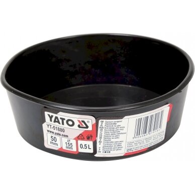 Indas / dubuo | konstrukcinis puodelis| guminis / lankstus gipsui | 0,5 l (YT-51880) Indas / dubuo | konstrukcinis puodelis| guminis / lankstus gipsui | 0,5 l (YT-51880)