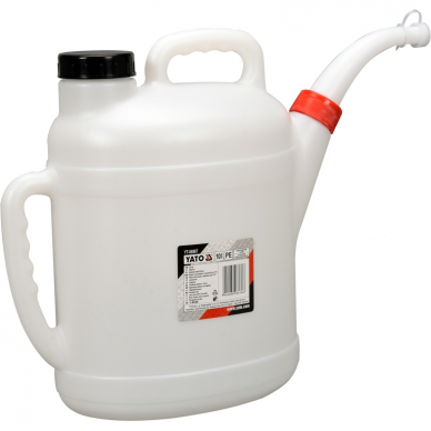 Indas skysčiams su dangteliu ir antgaliu Yato, 10 l Indas skysčiams su dangteliu ir antgaliu Yato, 10 l