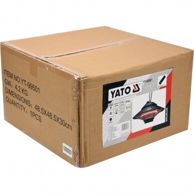 Infraraudonųjų spindulių šildytuvas su puldu Yato YT-99501, 1500W 7