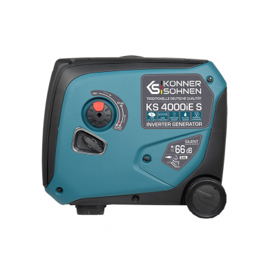 Inverterinis benzininis generatorius Könner&Söhnen KS 4000iE S, 4.0 kW, (Išankstinė prekyba) 3
