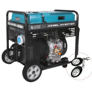 Inverterinis dyzelinis elektros generatorius Könner&Söhnen KS 9500iDЕ ATSR, 9500W