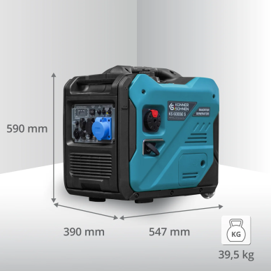 Inverterio generatorius KÖNNER & SÖHNEN KS 6000iE S, 5500W 9