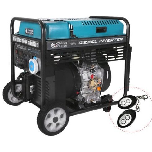 Inverterinis dyzelinis elektros generatorius Könner&Söhnen KS 9500iDЕ ATSR, 9500W