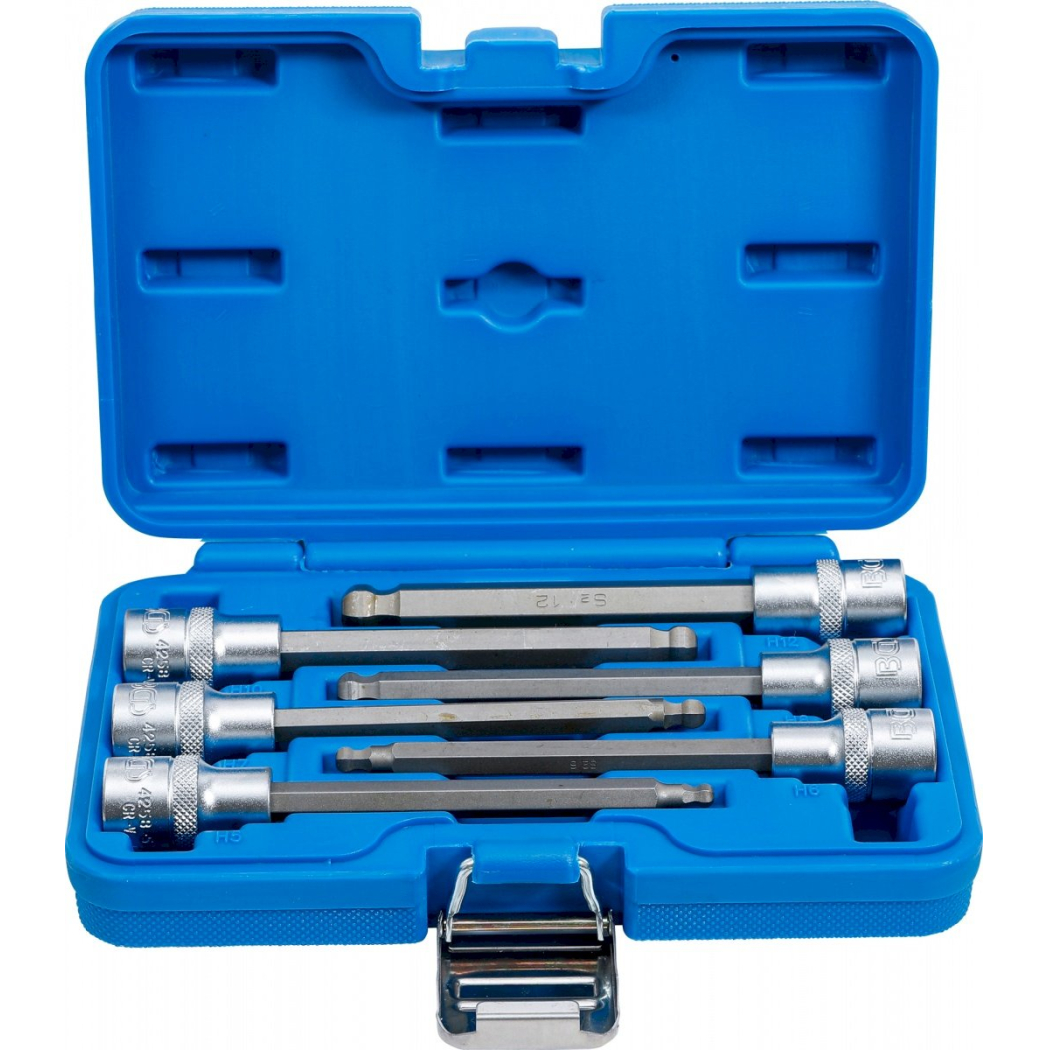 Įpresuotų antgalių rinkinys | 12,5 mm (1/2") | šarnyrinis Hex šešiakampis 5-12 mm | 6 vnt. (4258) Įpresuotų antgalių rinkinys | 12,5 mm (1/2") | šarnyrinis Hex šešiakampis 5-12 mm | 6 vnt. (4258)