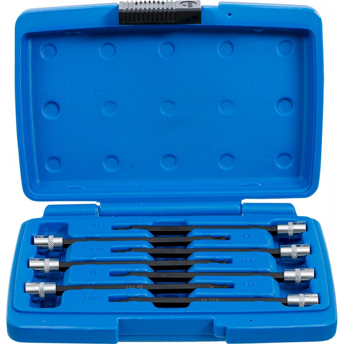 Įpresuotų antgalių rinkinys | 6.3 mm (1/4") | T-Star (Torx) su šarnyriniu antgaliu | 7 vnt. (8618) Įpresuotų antgalių rinkinys | 6.3 mm (1/4") | T-Star (Torx) su šarnyriniu antgaliu | 7 vnt. (8618)