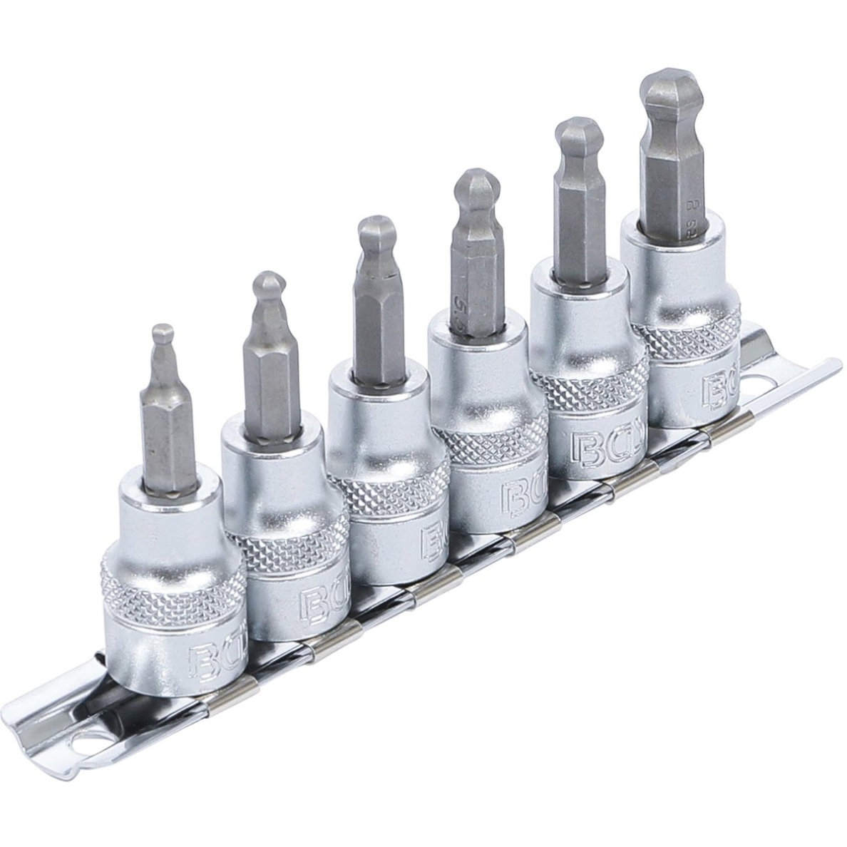 Įpresuotų antgalių rinkinys | 10 mm (3/8") | Šarnyrinis hex šešiakampis | 3 - 8 mm | 7 vnt. (5109) Įpresuotų antgalių rinkinys | 10 mm (3/8") | Šarnyrinis hex šešiakampis | 3 - 8 mm | 7 vnt. (5109)