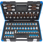 Įpresuotų antgalių komplektas 1/2" + 1/4" 89vnt. Xcess