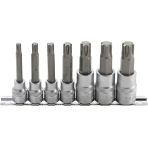 Įpresuotų antgalių rinkinys | 10 mm (3/8") / 12,5 mm (1/2") | Spline (RIBE) M6 - M14 | 7 vnt. (5185)