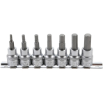 Įpresuotų antgalių rinkinys | 10 mm (3/8") | hex šešiakampis 3 - 10 mm | 7 vnt. (5107)