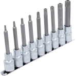 Įpresuotų antgalių rinkinys | 12.5 mm (1/2") | T-Star su skyle (Torx) T20 - T60 | 9 vnt. (5178)