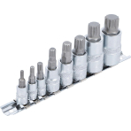 Įpresuotų antgalių rinkinys | 6.3 mm (1/4") / 10 mm (3/8") / 12.5 mm (1/2") | Spline (XZN) | 8 vnt. (5105)