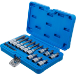 Įpresuotų antgalių rinkinys | 6.3 mm (1/4") / 12.5 mm (1/2") | T-star (Torx) | 18 vnt. (5173)