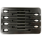 Įpresuotų antgalių rinkinys | 6.3 mm (1/4") | T-Star (Torx) S2 | T10 - T40 | 7 vnt. (S1107)