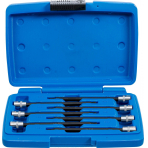 Įpresuotų antgalių rinkinys | 6.3 mm (1/4") | T-Star (Torx) su šarnyriniu antgaliu | 7 vnt. (8618)