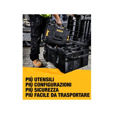 IP54 darbo įrankų dežė T STAK™ sistema DeWalt DWST17871-1 6 IP54 darbo įrankų dežė T STAK™ sistema DeWalt DWST17871-1 6