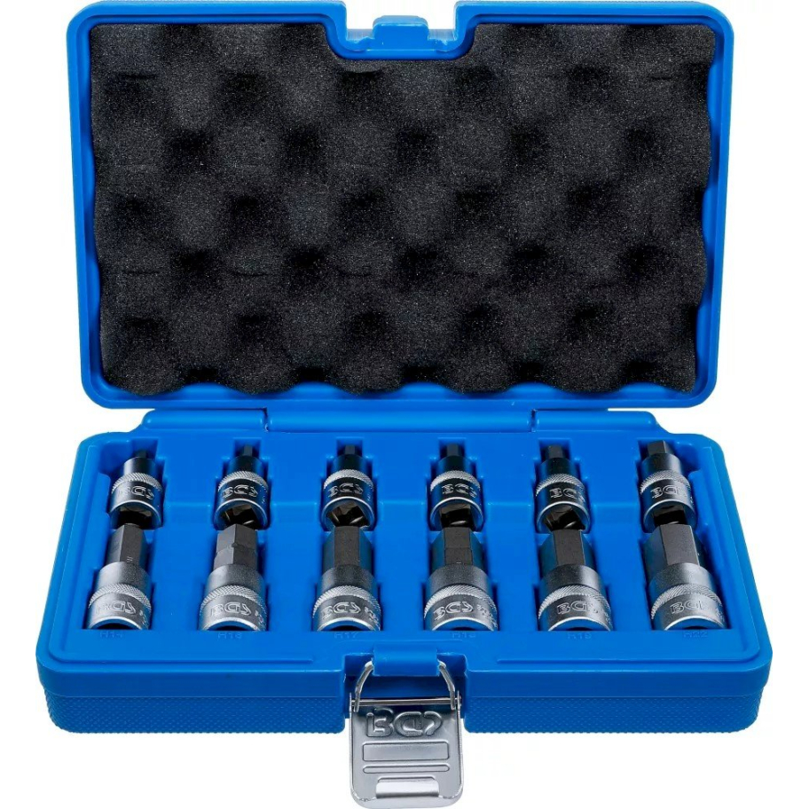 Įpresuotų antgalių rinkinys | 12,5 mm (1/2") | Hex šešiakampis | 12 vnt. (5052) Įpresuotų antgalių rinkinys | 12,5 mm (1/2") | Hex šešiakampis | 12 vnt. (5052)