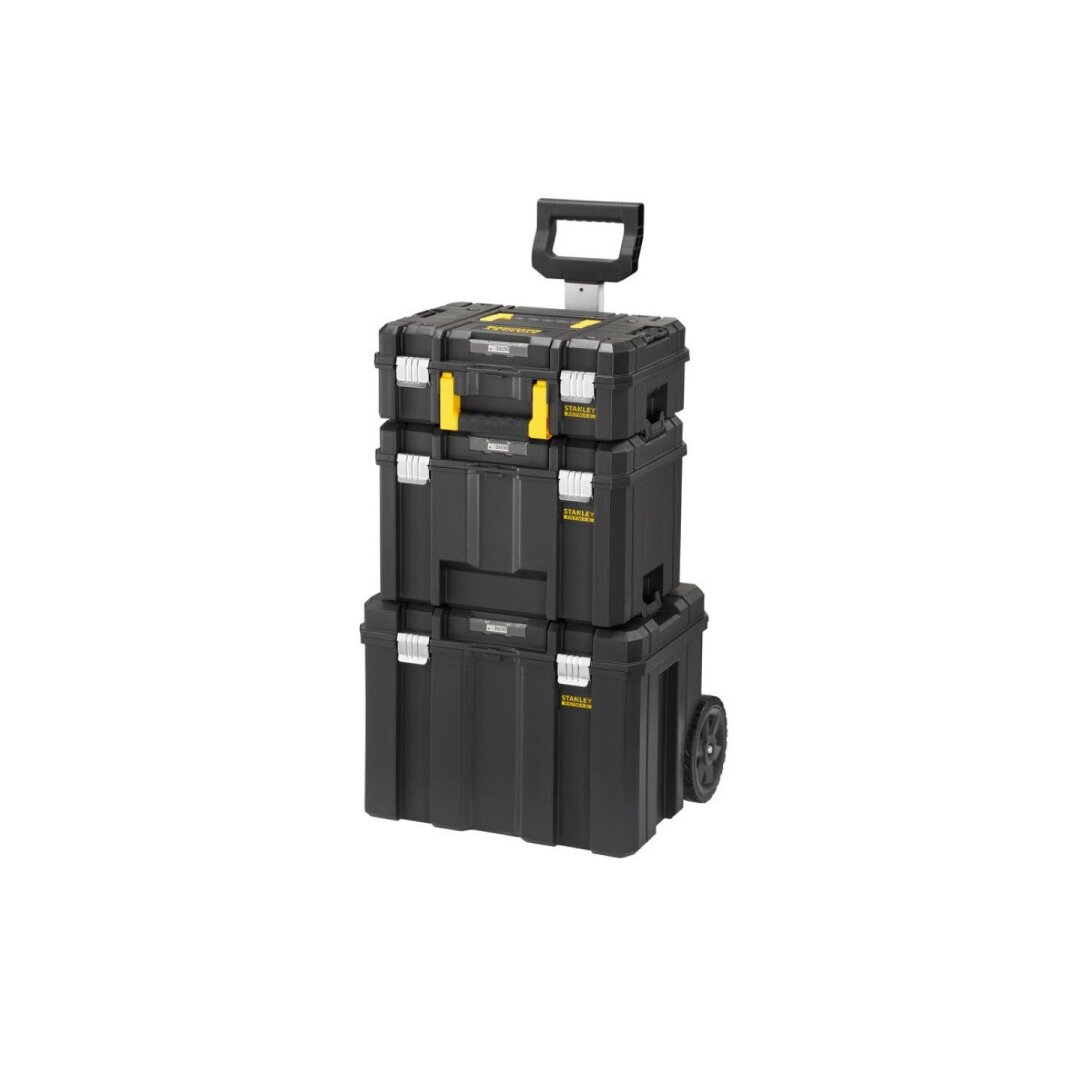 Įrankių dėžė - sistema su ratukais „FATMAX PRO-STACK“ 3IN1 PAKETAS 50,8x43,9x84 cm 1 Įrankių dėžė - sistema su ratukais „FATMAX PRO-STACK“ 3IN1 PAKETAS 50,8x43,9x84 cm 1