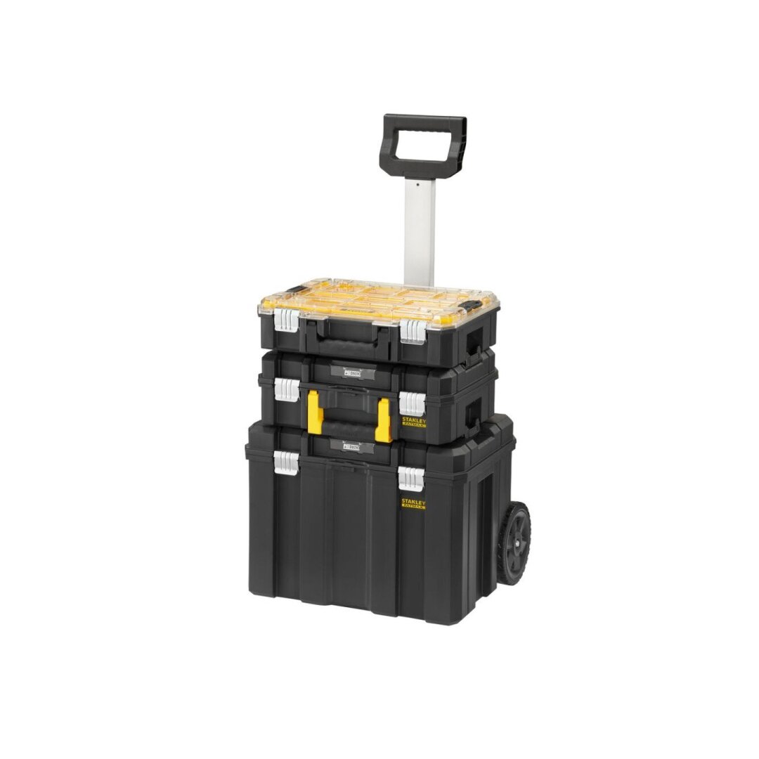 Įrankių dėžė - sistema su ratukais „FATMAX PRO-STACK“ 66,5x50,8x43,8 cm Įrankių dėžė - sistema su ratukais „FATMAX PRO-STACK“ 66,5x50,8x43,8 cm