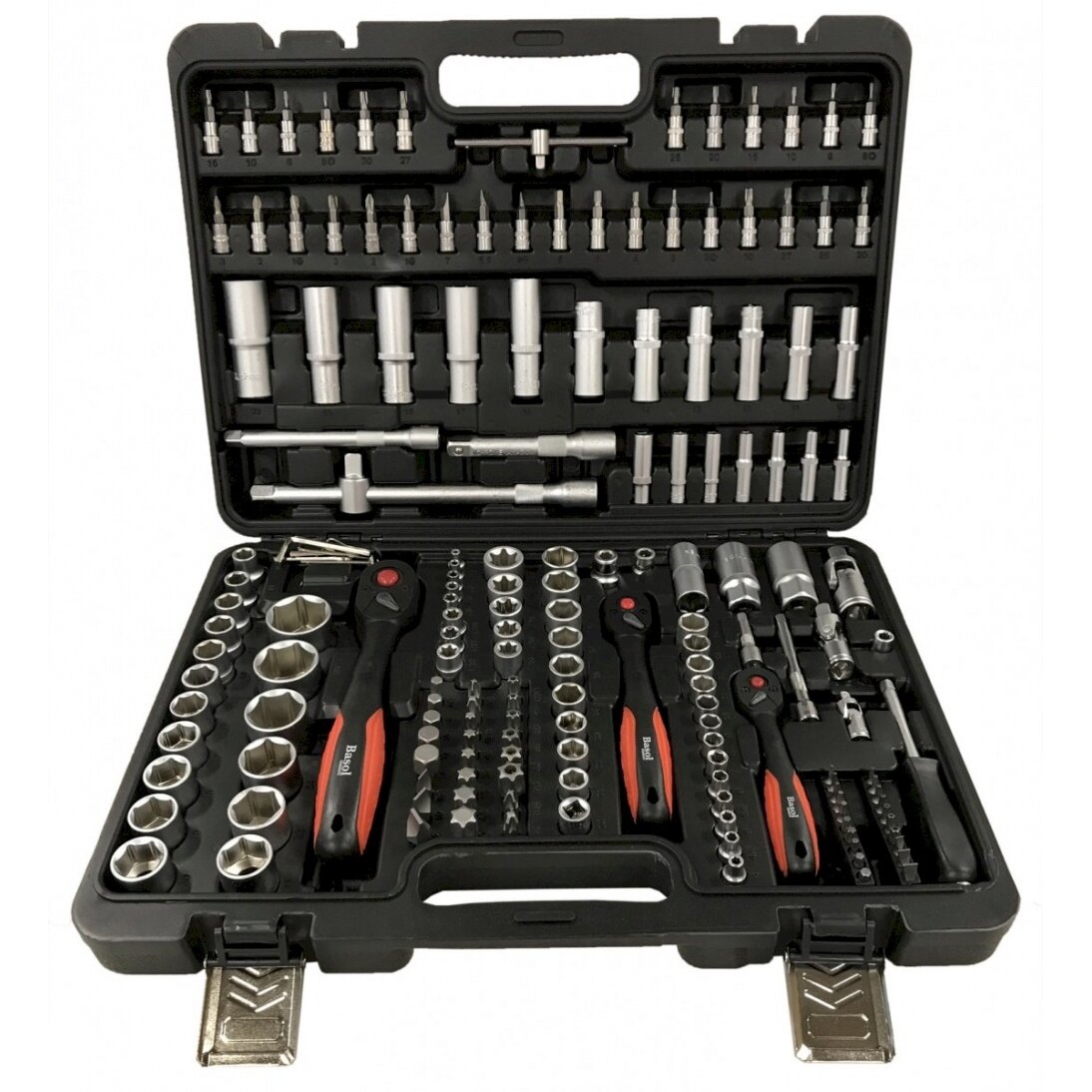 Įrankių rinkinys | 6.3 mm (1/4") / 10 mm (3/8") / 12,5 mm (1/2") | 173 vnt. (BT500173)