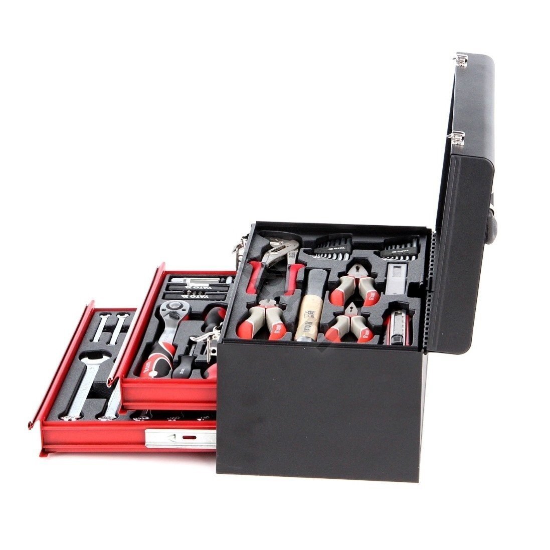 Įrankių rinkinys su metaline dėže ir stalčiais Yato 80 vnt. (YT-38951) 1 Įrankių rinkinys su metaline dėže ir stalčiais Yato 80 vnt. (YT-38951) 1