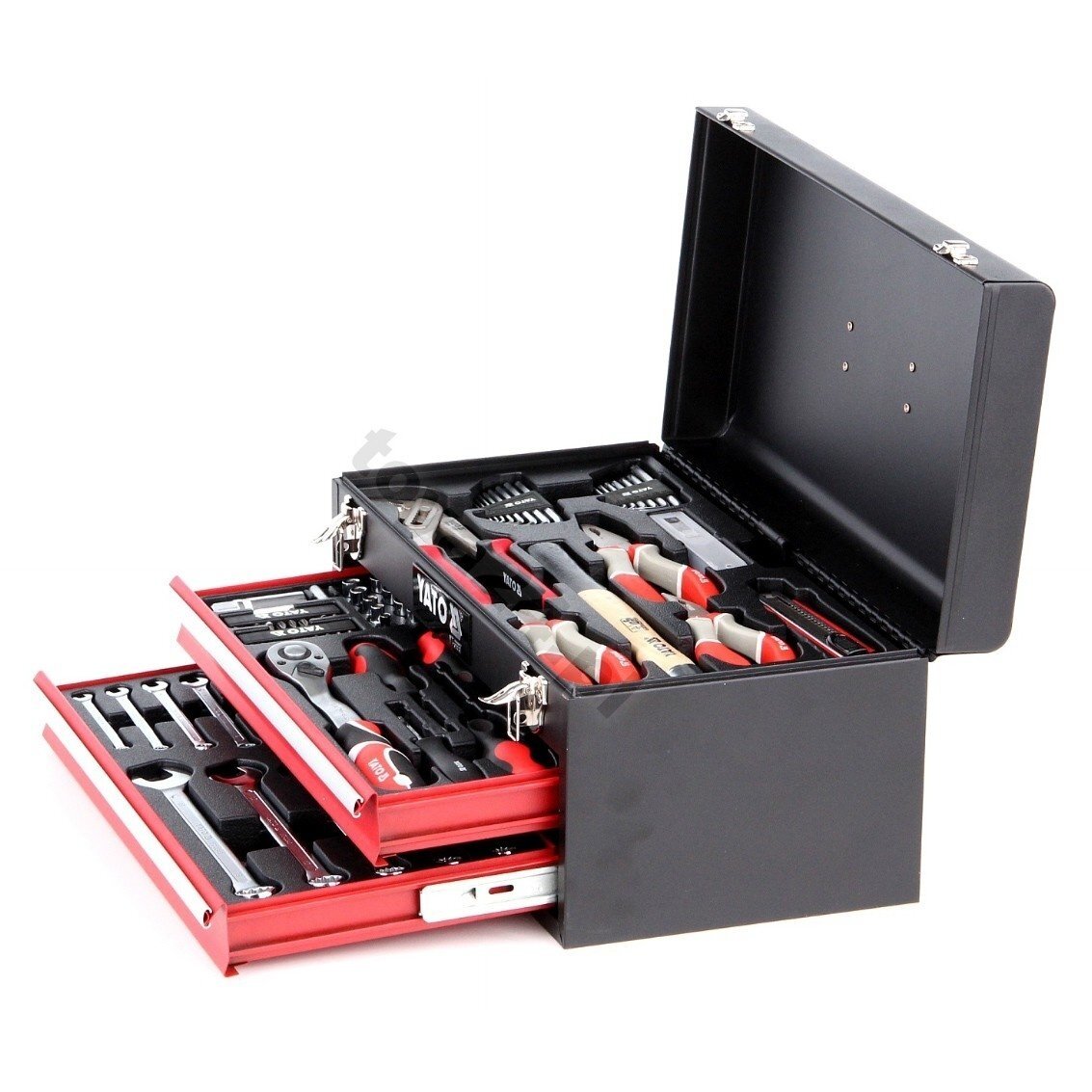 Įrankių rinkinys su metaline dėže ir stalčiais Yato 80 vnt. (YT-38951) 3 Įrankių rinkinys su metaline dėže ir stalčiais Yato 80 vnt. (YT-38951) 3