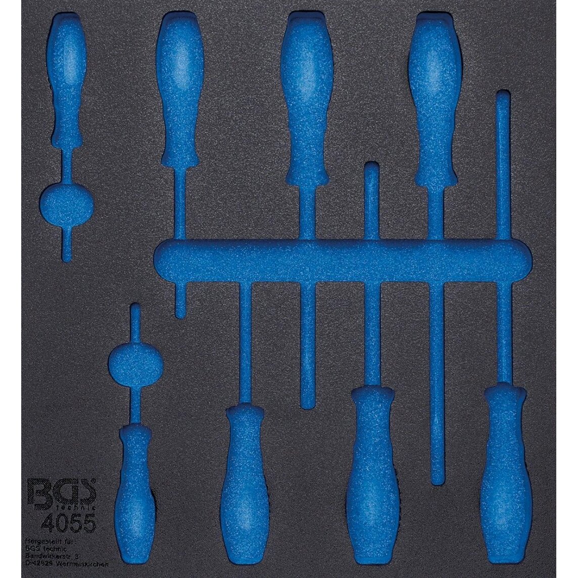 Įrankių dėklas 2/3, tuščias | skirtas BGS 4055 (4055-1)