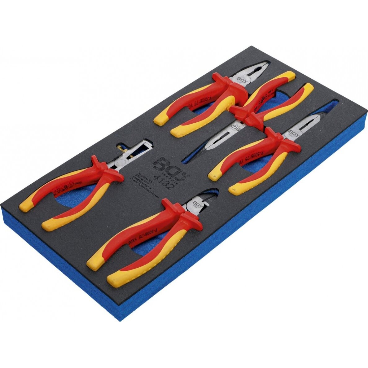 Įrankių dėklas 1/3: VDE replių rinkinys | 5 vnt. (4132)