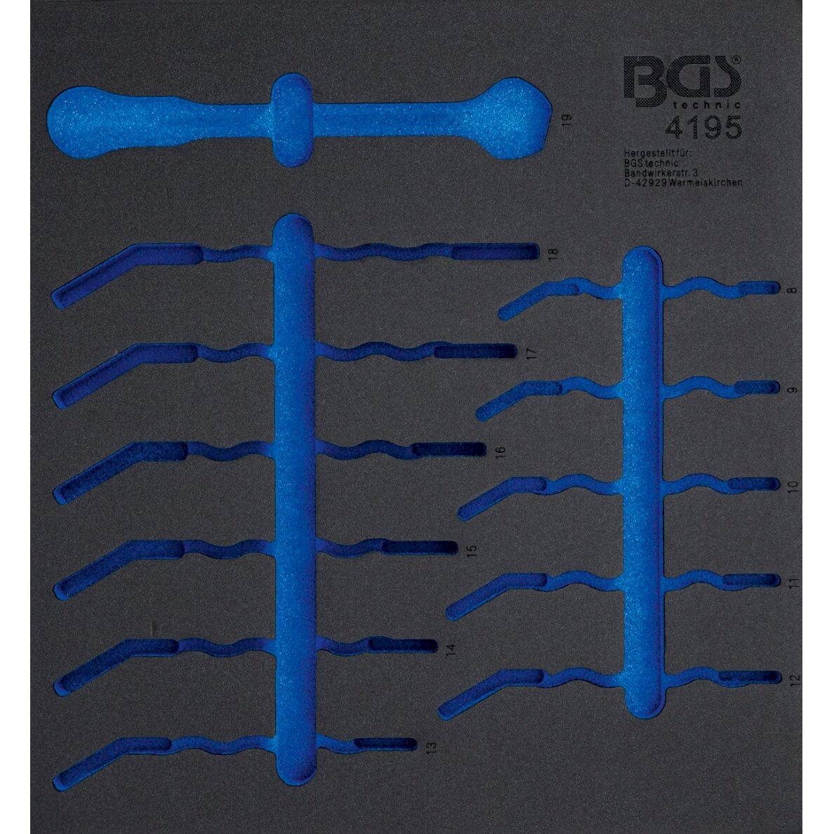 Įrankių dėklas 2/3 | tuščias | skirtas BGS 4195 (4195-1)