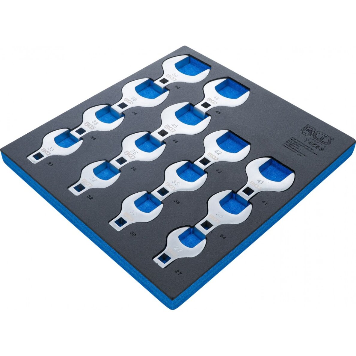 Įrankių dėklas 2/3: Veržliarakčių rinkinys su šoniniais raktais | 12,5 mm (1/2") | 14 vnt. (74563)