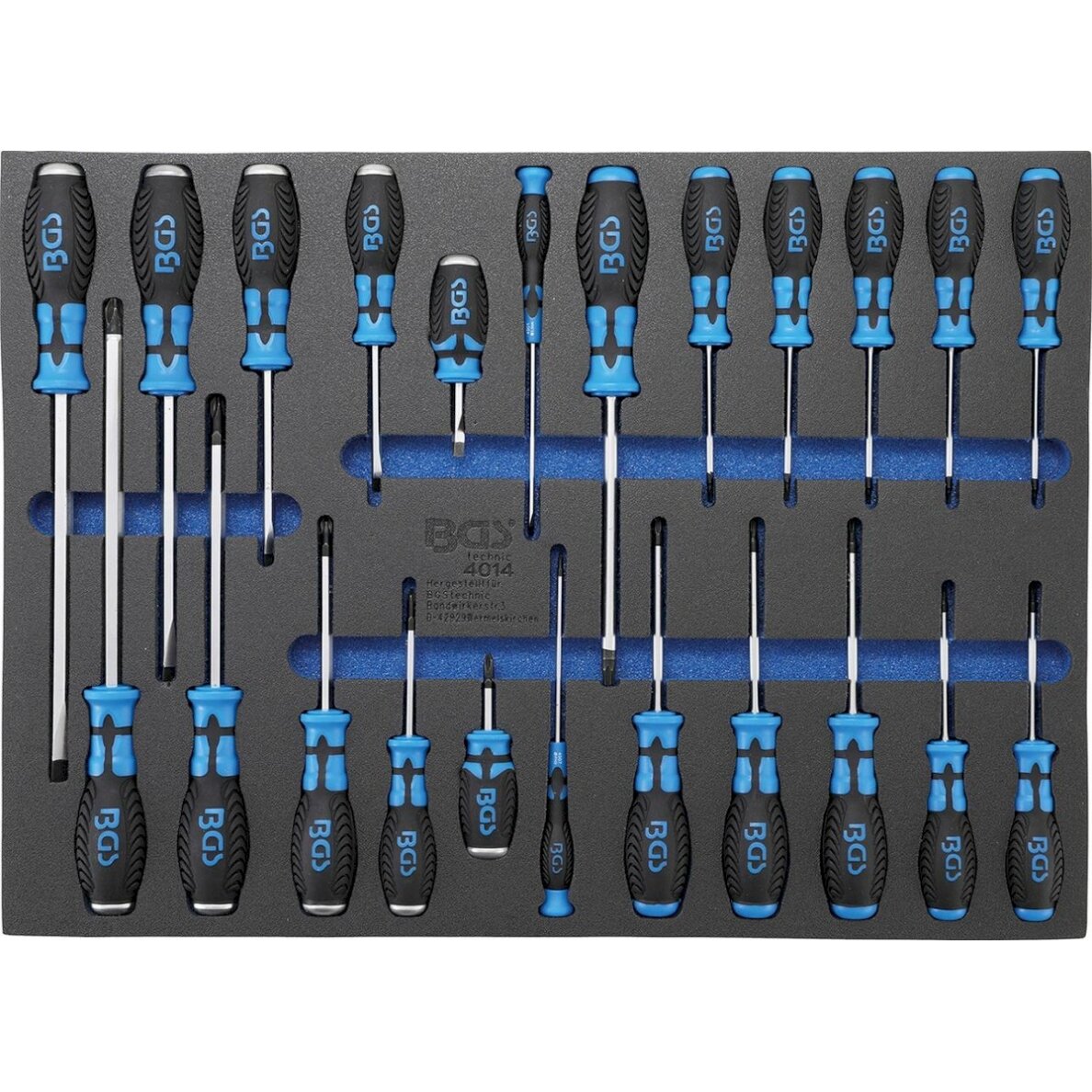 Įrankių dėklas 3/3: atsuktuvų rinkinys | 23 vnt. (4014)