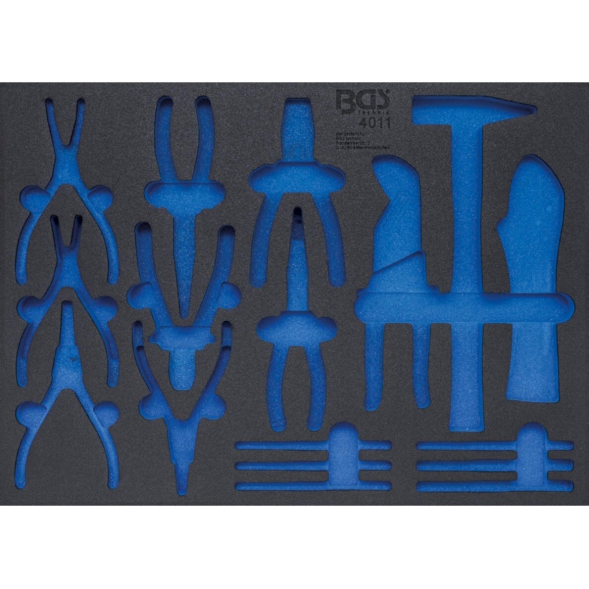 Įrankių dėklas 3/3, tuščias | 4011 pozicijai (4011-5)