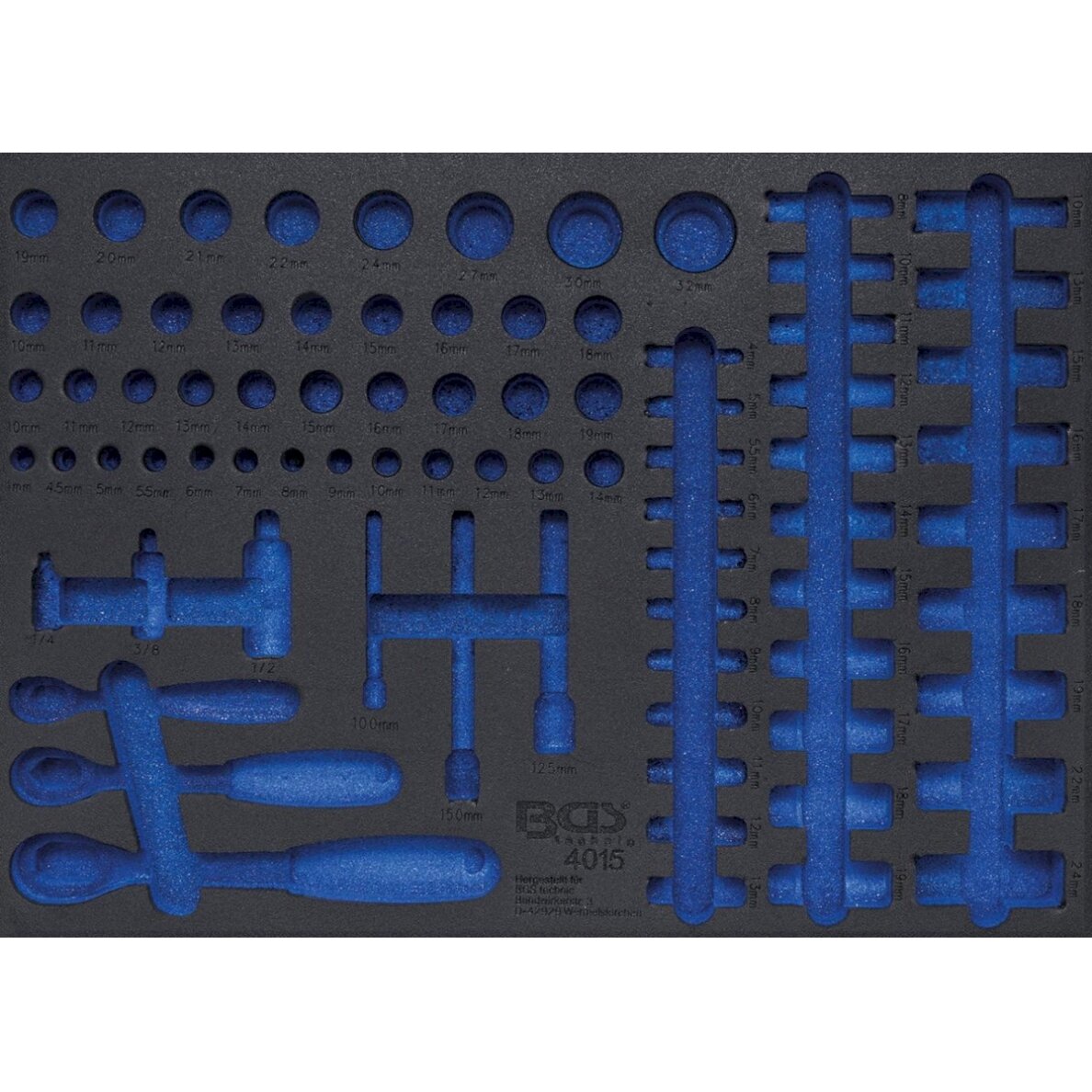 Įrankių dėklas 3/3, tuščias | 4015 pozicijai (4015-5) Įrankių dėklas 3/3, tuščias | 4015 pozicijai (4015-5)