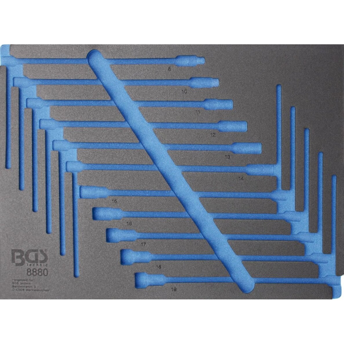 Įrankių dėklas 3/3, tuščias | nuo BGS 8880 (8880-1)