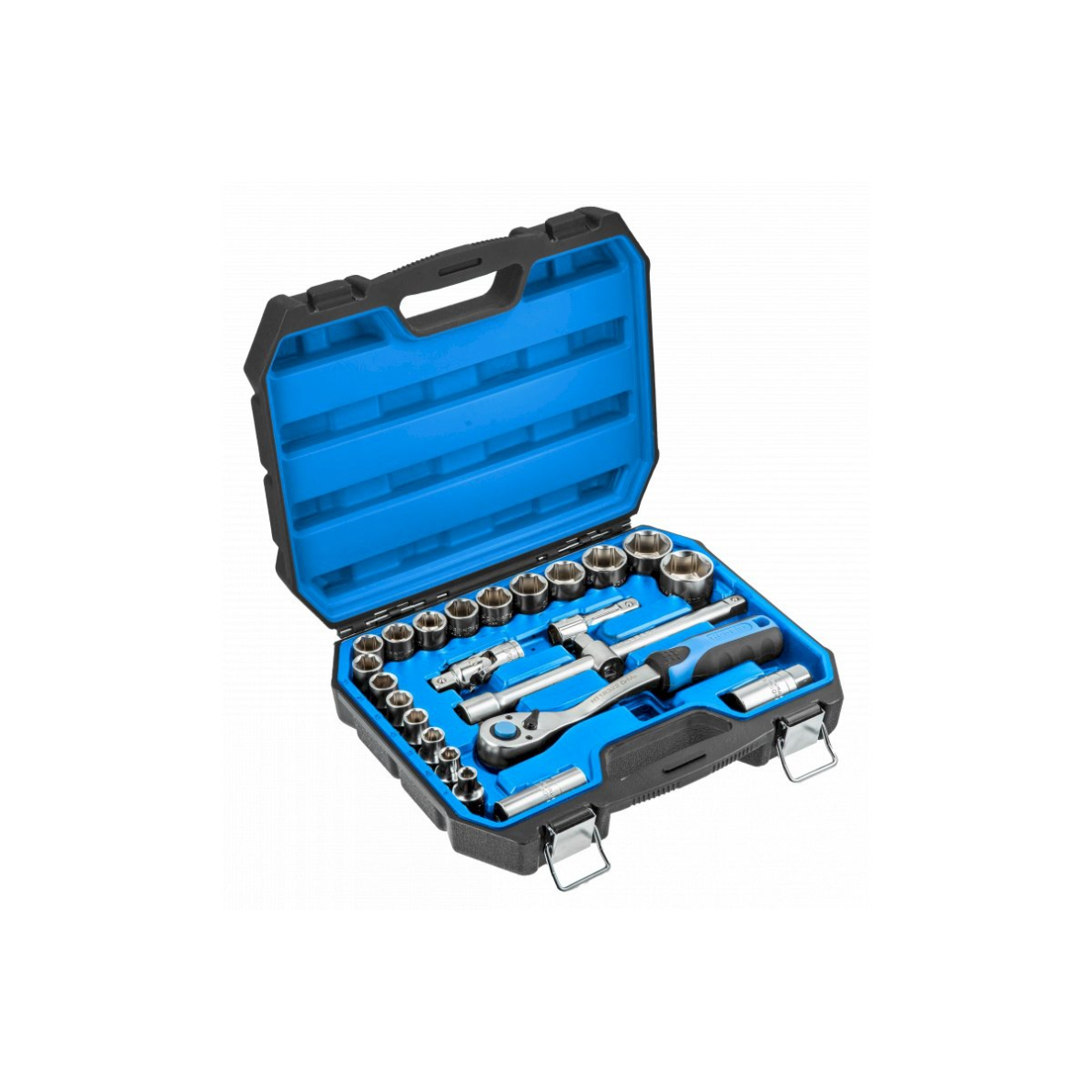 Įrankių komplektas 1/2" 8-32mm 24dalių, HOGERT HT1R410