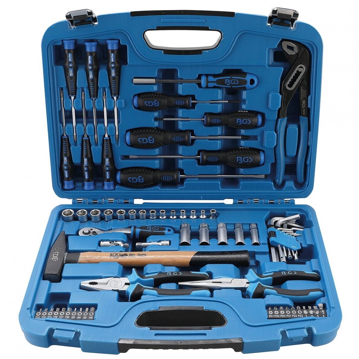 Įrankių komplektas BGS-technic, 67 vnt. Įrankių komplektas BGS-technic, 67 vnt.