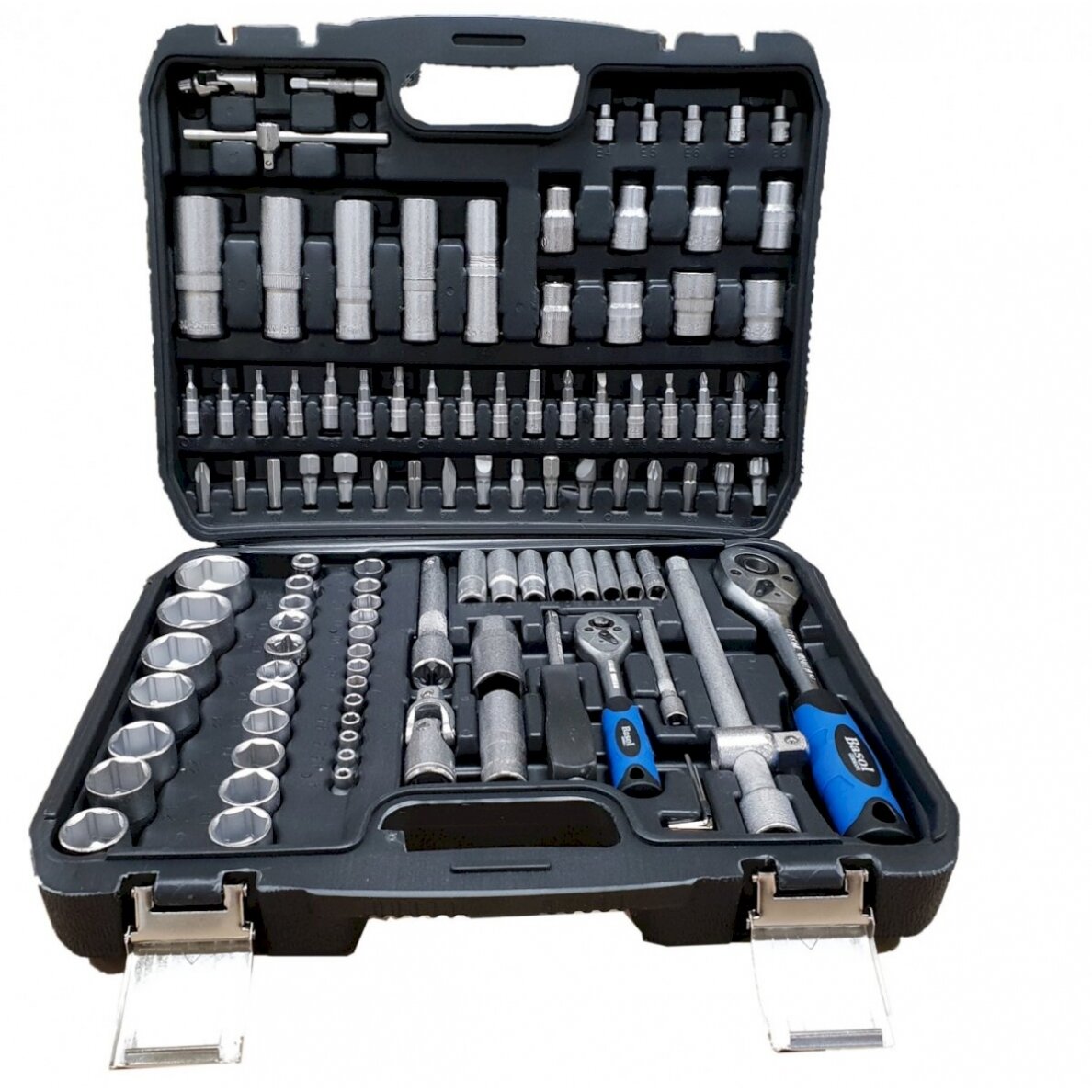 Įrankių rinkinys | 6.3 mm (1/4") + 12.5 mm (1/2") | 108 vnt. (BS78108) Įrankių rinkinys | 6.3 mm (1/4") + 12.5 mm (1/2") | 108 vnt. (BS78108)