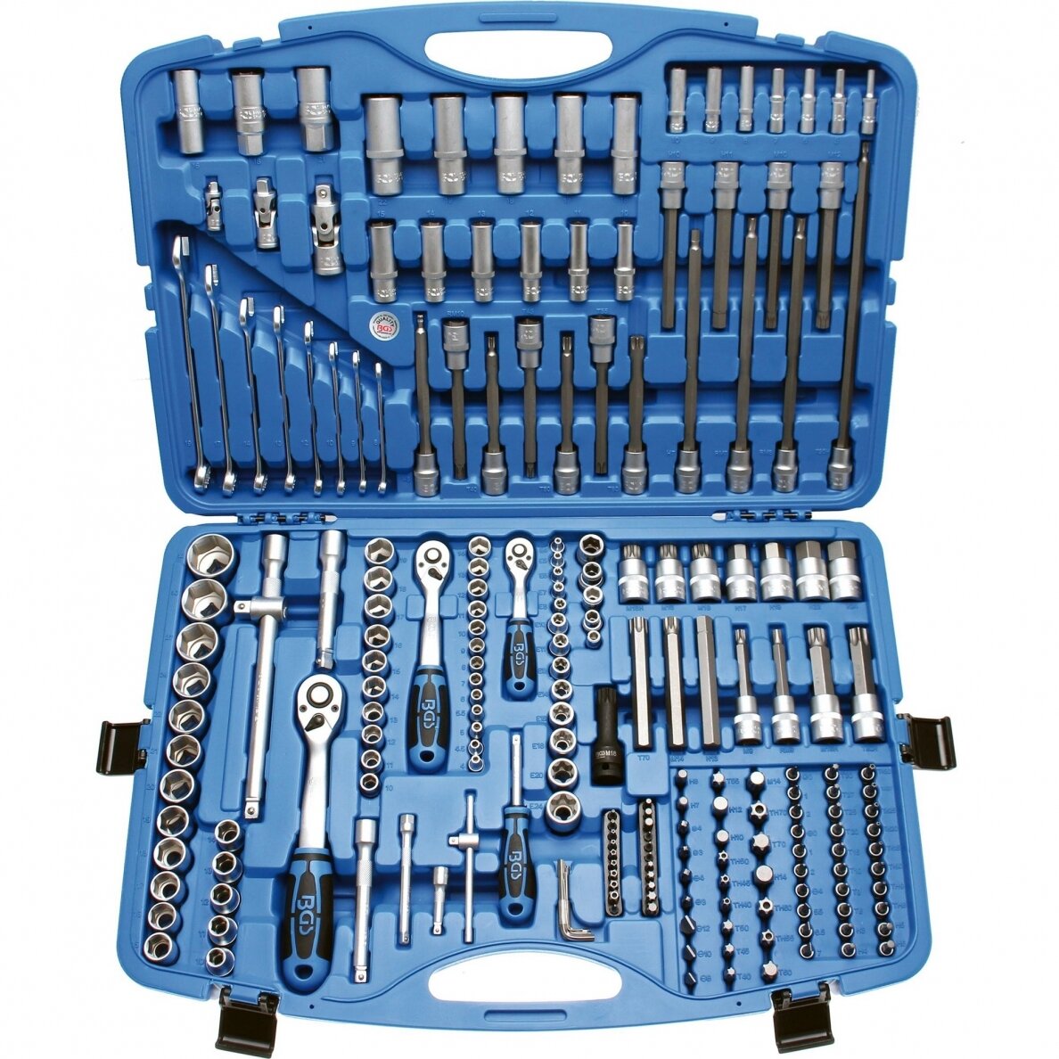 Įrankių rinkinys Bgs-technic, 1/4" + 3/8" + 1/2" 213 vnt