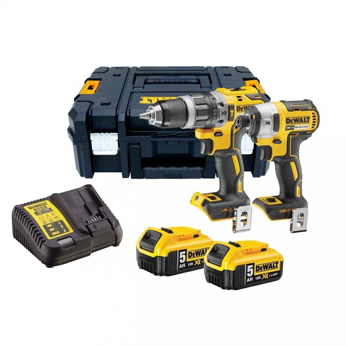 Įrankių rinkinys DeWalt DCK266P2T-QW (DCD796 + DCF887), 18 V, 2x5.0 Ah Įrankių rinkinys DeWalt DCK266P2T-QW (DCD796 + DCF887), 18 V, 2x5.0 Ah
