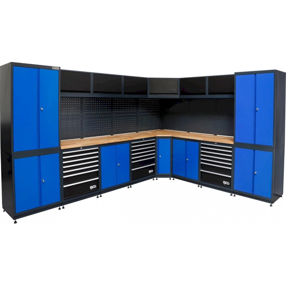 Įrankių saugojimo sistemos derinys | Workshop | Medinis stalviršis | 8 Komponentai (80160) Įrankių saugojimo sistemos derinys | Workshop | Medinis stalviršis | 8 Komponentai (80160)