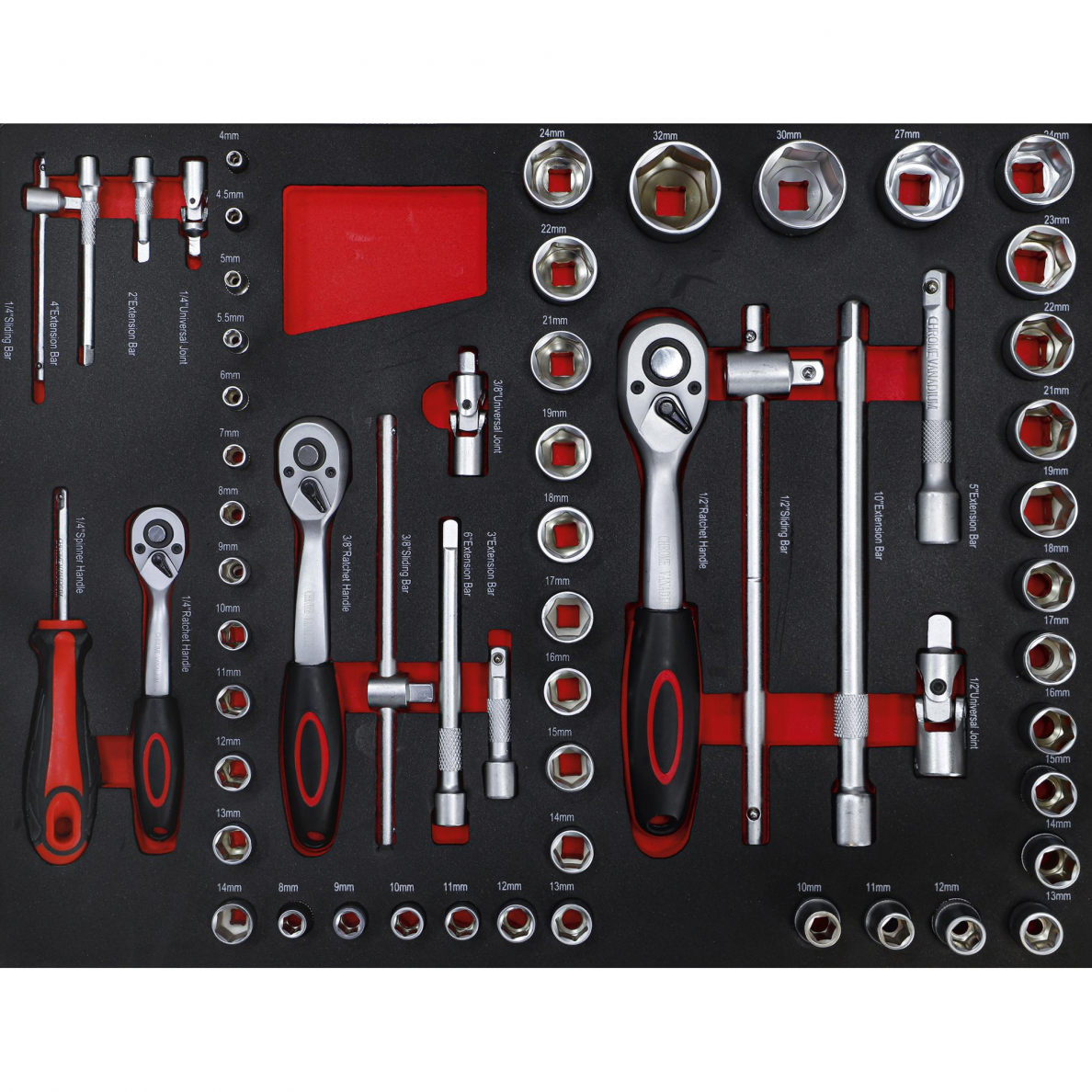Įrankių spintelė ant ratukų BGS-technic, 6 stalčiai, 1 šoninės durys, 158 įrankiai 1 Įrankių spintelė ant ratukų BGS-technic, 6 stalčiai, 1 šoninės durys, 158 įrankiai 1